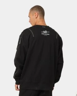 The Anti Order Man Made Zipper Crewneck Black/3M -Champioe Style 02033486 YB011 mens 050