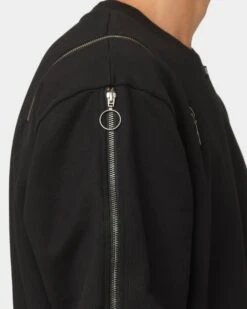 The Anti Order Man Made Zipper Crewneck Black/3M -Champioe Style 02033486 YB011 mens 090