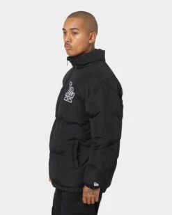 New Era Los Angeles Dodgers Paisley Puffer Jacket Black -Champioe Style 02033505 YB001 mens 060