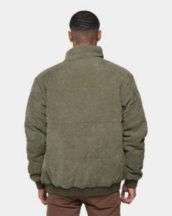 XXIII Oscar Cord Puffer Jacket Khaki -Champioe Style 02033575 YK001 mens 00051
