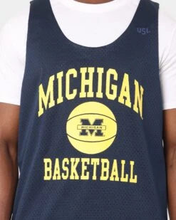 National Collegiate Athletic Association Michigan Basketball Jersey Pageant Navy -Champioe Style 02033738 YP293 mens 0030