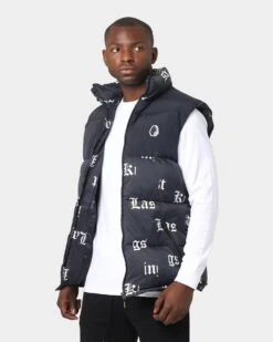 Last Kings Fragment Puffer Vest Black