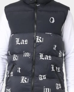 Last Kings Fragment Puffer Vest Black -Champioe Style 02033805 YB001 mens 0030