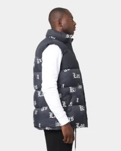 Last Kings Fragment Puffer Vest Black -Champioe Style 02033805 YB001 mens 0050