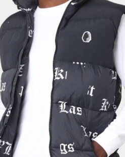 Last Kings Fragment Puffer Vest Black -Champioe Style 02033805 YB001 mens 0070