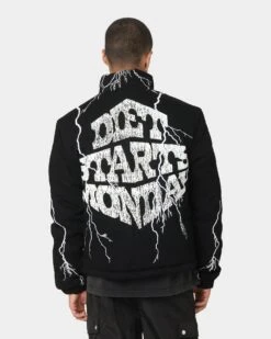 Diet Starts Monday Bolt Puffer Jacket Black