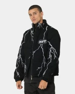 Diet Starts Monday Bolt Puffer Jacket Black -Champioe Style 02034427 YB001 mens 0070