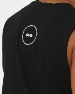 Dead Studios Daisy Chain Muscle T-Shirt Black/White/Yellow -Champioe Style 02035353 YB001 mens 0070