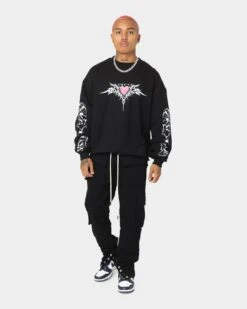 Loiter Ultra Crewneck Black -Champioe Style 02035425 YB001 mens 0080