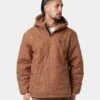 Brixton Cass Half Zip Puffer Jacket Brick -Champioe Style 02035439 YX139 mens 0010