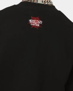 Loiter Patchwork Crewneck Black -Champioe Style 02035544 YB001 mens 0080