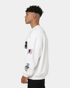 Loiter Patchwork Crewneck Off White -Champioe Style 02035544 YO007 mens 0060