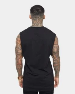 Saint Morta Society Muscle T-Shirt Black/Gold -Champioe Style 02035802 YB003 mens 050