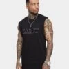 Saint Morta Society Muscle T-Shirt Black/White -Champioe Style 02035802 YB012 mens 010