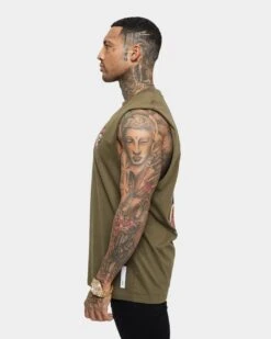 Saint Morta Forbidden Muscle Singlet Army Green 13 Saint Morta Forbidden Muscle Singlet Army Green -Champioe Style 02035819 YA400 mens 0040