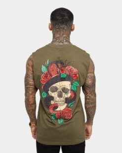 Saint Morta Forbidden Muscle Singlet Army Green 14 Saint Morta Forbidden Muscle Singlet Army Green -Champioe Style 02035819 YA400 mens 0050