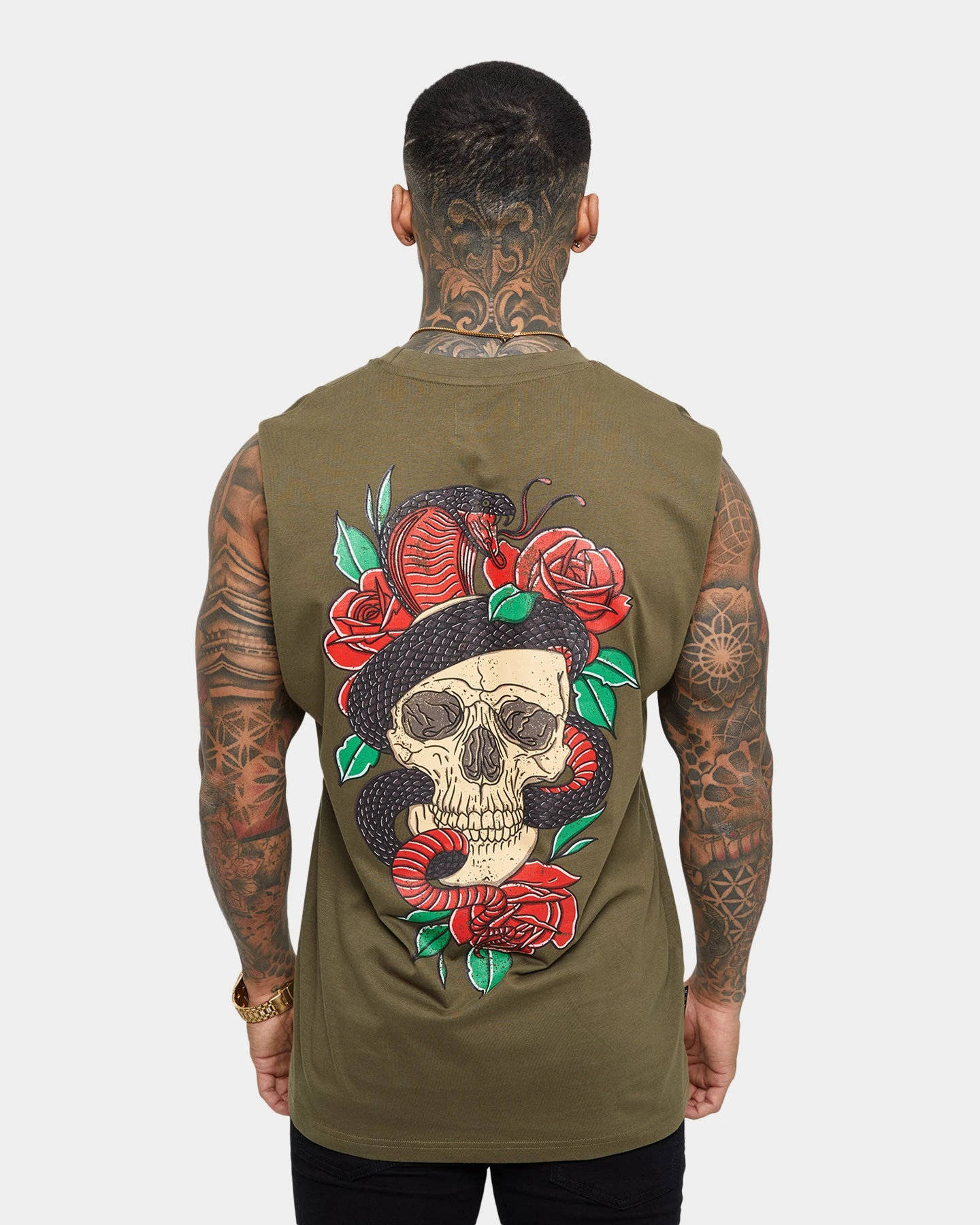 Saint Morta Forbidden Muscle Singlet Army Green 7 Saint Morta Forbidden Muscle Singlet Army Green - Image 5