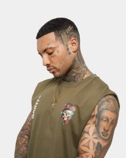 Saint Morta Forbidden Muscle Singlet Army Green 16 Saint Morta Forbidden Muscle Singlet Army Green -Champioe Style 02035819 YA400 mens 0070