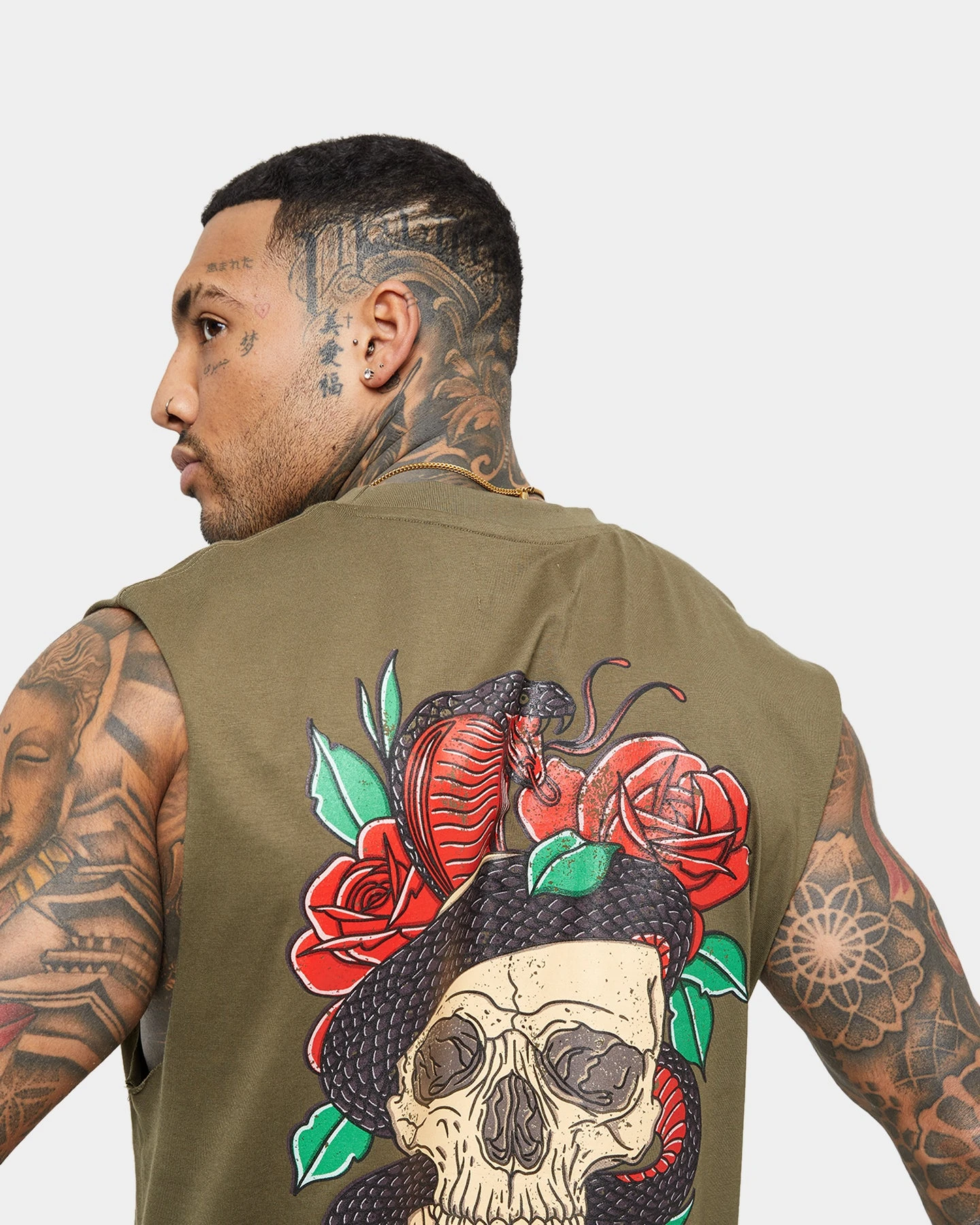 Saint Morta Forbidden Muscle Singlet Army Green 10 Saint Morta Forbidden Muscle Singlet Army Green - Image 8