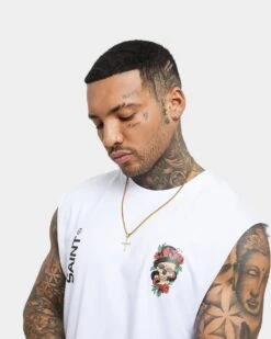 Saint Morta Forbidden Muscle Singlet White -Champioe Style 02035819 YW100 mens 0070