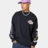 Mitchell & Ness Los Angeles Lakers Champ Crewneck Faded Black 1 Mitchell & Ness Los Angeles Lakers Champ Crewneck Faded Black -Champioe Style 02035965 YB554 mens 00010