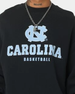 Mitchell & Ness North Carolina Vintage Crewneck Faded Black -Champioe Style 02035970 YB554 mens 0030