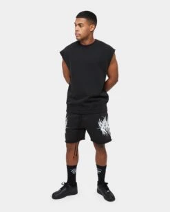 Carre Metalle Muscle Crewneck Black -Champioe Style 02036025 YW607 mens 0030