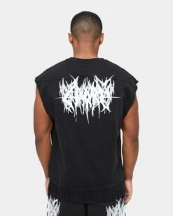 Carre Metalle Muscle Crewneck Black -Champioe Style 02036025 YW607 mens 0060