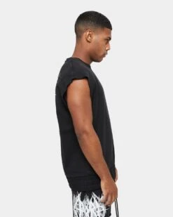 Carre Metalle Muscle Crewneck Black -Champioe Style 02036025 YW607 mens 0070