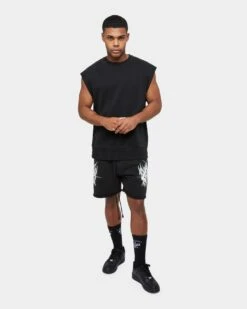 Carre Metalle Muscle Crewneck Black -Champioe Style 02036025 YW607 mens 0090