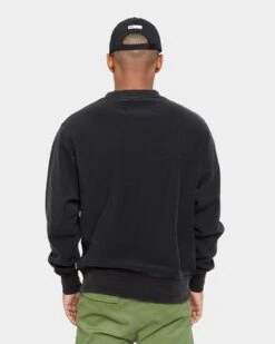 Carre Paris With Love Vintage Crewneck Washed Black -Champioe Style 02036029 YW607 mens 0050