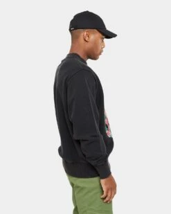 Carre Paris With Love Vintage Crewneck Washed Black -Champioe Style 02036029 YW607 mens 0060