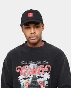 Carre Paris With Love Vintage Crewneck Washed Black -Champioe Style 02036029 YW607 mens 0070