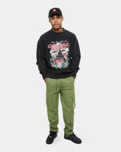 Carre Paris With Love Vintage Crewneck Washed Black -Champioe Style 02036029 YW607 mens 0080