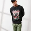 Carre Paris With Love Vintage Crewneck Washed Black -Champioe Style 02036029 YW607 mens 05