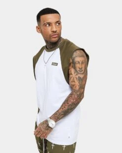 Saint Morta Numeraire Raglan Muscle T-Shirt Army Green