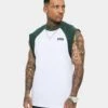Saint Morta Numeraire Raglan Muscle T-Shirt Dark Green/White -Champioe Style 02036059 YD024 mens 010