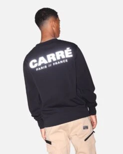 Carre Premium Motion Crewneck Black -Champioe Style 02036093 YB001 mens 0090