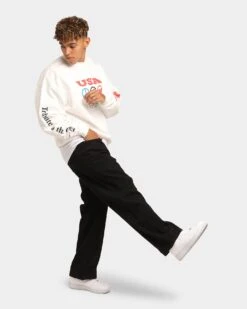 Loiter Tribute Crewneck Off White -Champioe Style 02036102 YO007 mens 0020