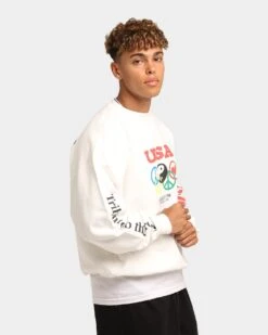Loiter Tribute Crewneck Off White -Champioe Style 02036102 YO007 mens 0050