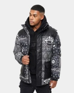 Carre Bandana Ultra Roadman Puffer Jacket Black -Champioe Style 02036142 YB001 mens 0010