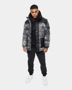 Carre Bandana Ultra Roadman Puffer Jacket Black -Champioe Style 02036142 YB001 mens 0020