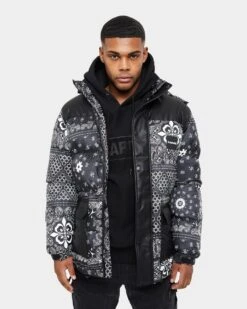 Carre Bandana Ultra Roadman Puffer Jacket Black -Champioe Style 02036142 YB001 mens 0030