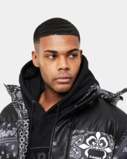Carre Bandana Ultra Roadman Puffer Jacket Black -Champioe Style 02036142 YB001 mens 0070