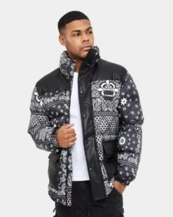 Carre Bandana Ultra Roadman Puffer Jacket Black -Champioe Style 02036142 YB001 mens 0091