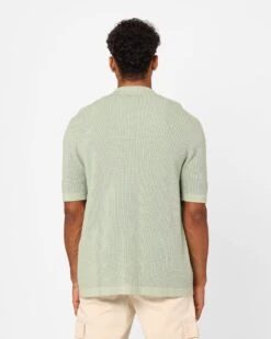 XXIII Zyair Knit Rib Button Up Shirt Sage 12 XXIII Zyair Knit Rib Button Up Shirt Sage -Champioe Style 02036262 YS227 mens 0040