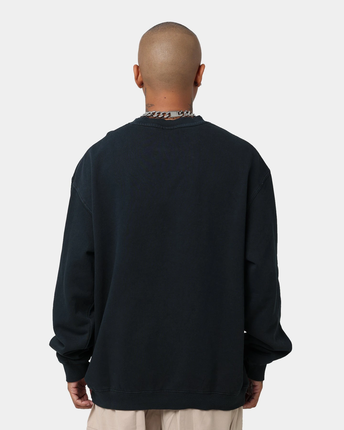 Mitchell & Ness Los Angeles Lakers Hoop Crew Crewneck Faded Black 6 Mitchell & Ness Los Angeles Lakers Hoop Crew Crewneck Faded Black - Image 4