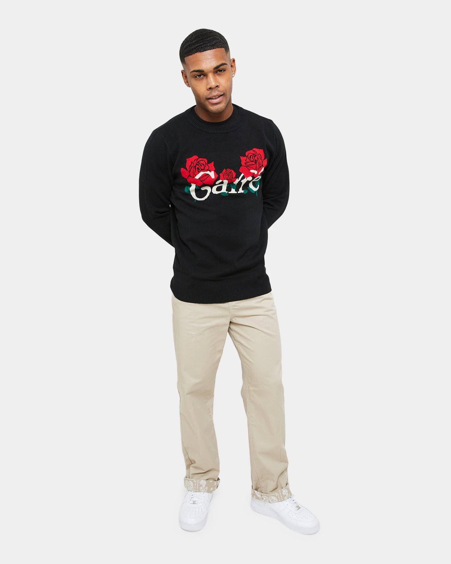 Carre Volle Rose Knit Sweater Black 4 Carre Volle Rose Knit Sweater Black - Image 2