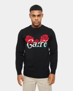 Carre Volle Rose Knit Sweater Black 12 Carre Volle Rose Knit Sweater Black -Champioe Style 02036725 YB001 mens 0030