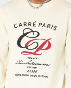 Carré Revolutionnaires Knit Sweater Off White 11 Carré Revolutionnaires Knit Sweater Off White -Champioe Style 02036726 YO007 mens 0030